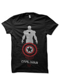 Civil War Black Tee Style001 Hoodie, Sweatshirt | PureTeeCo.com