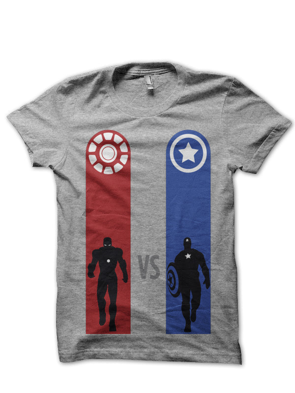 Civil War Grey Tee Style001 Hoodie, Sweatshirt | PureTeeCo.com