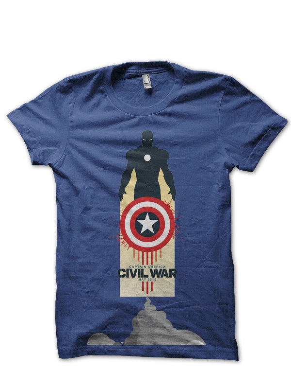 Civil War Navy Blue Tee Hoodie, Sweatshirt | PureTeeCo.com