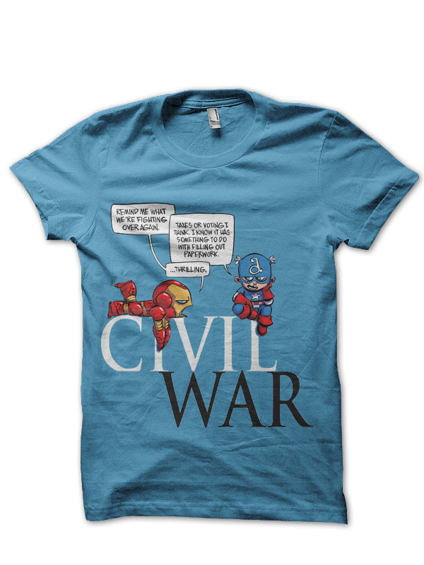 Civil War Light Blue T-Shirt Hoodie, Sweatshirt | PureTeeCo.com