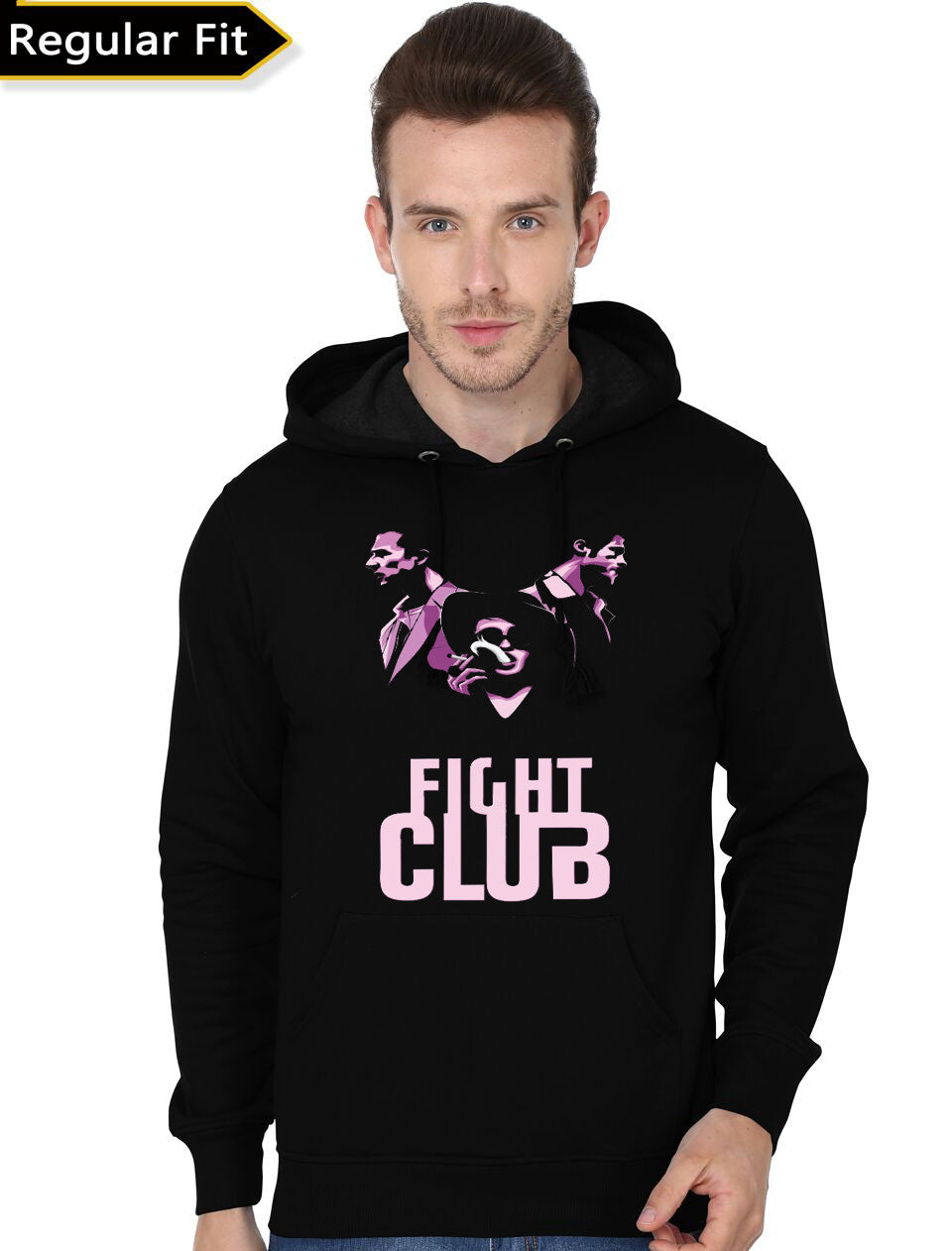 The Fight Club â€“ Minimalist poster Black Hoodie
