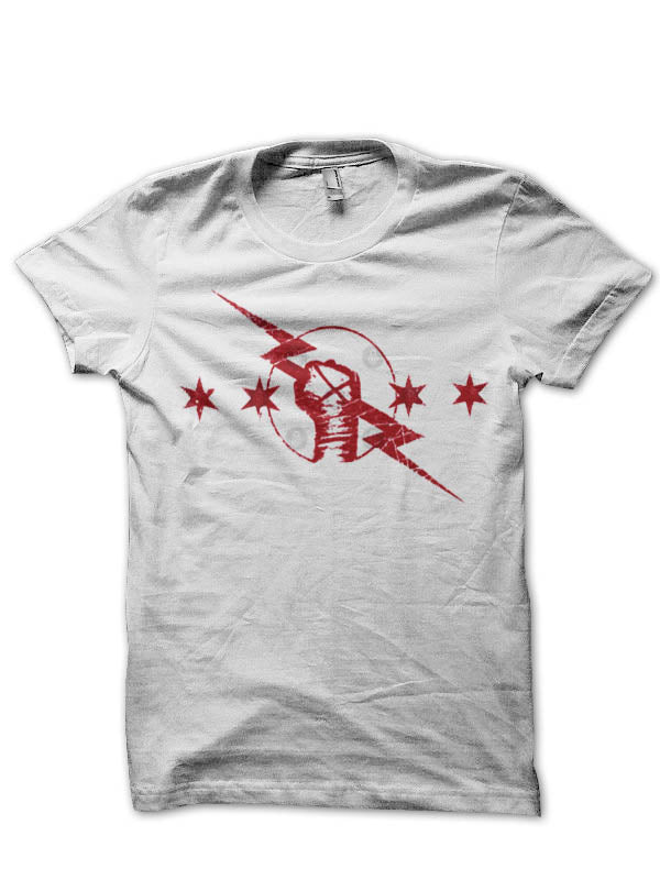 Cm Punk Half Sleeve White T-Shirt Hoodie, Sweatshirt | PureTeeCo.com
