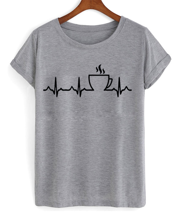 coffee heartbeat love t-shirt Hoodie, Sweatshirt | PureTeeCo.com