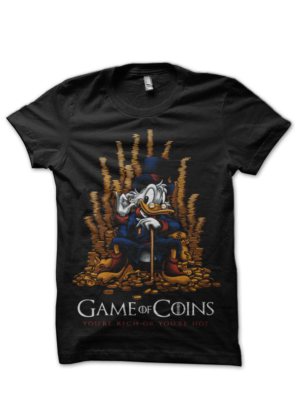 Game of Coins Black T-Shirt Hoodie, Sweatshirt | PureTeeCo.com