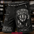 Collingwood Magpies Side By Side We Stick Together Men Cargo Short