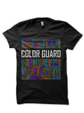 Cute Color Guard Words Girls Gift Colorguard Marching Band Black T-Shirt Hoodie, Sweatshirt | PureTeeCo.com