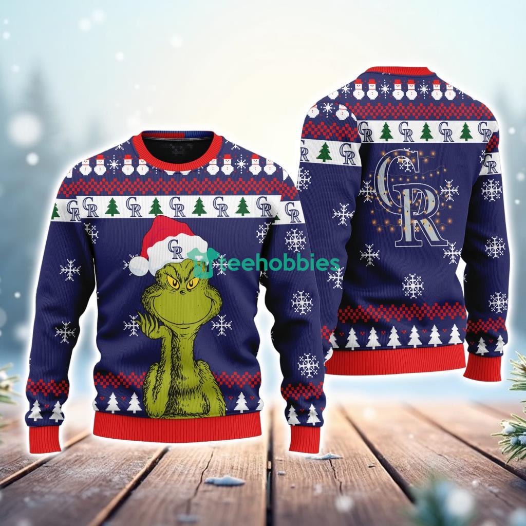 Colorado Rockies MLB The Grinch Funny Merry Christmas Ugly Sweater 3D New Trend