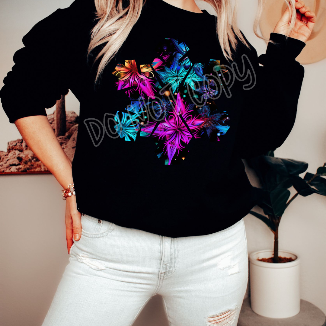 COLORFUL SNOW- HOLIDAY RUN 1 - UNISEX TEE ADULTS/KIDS