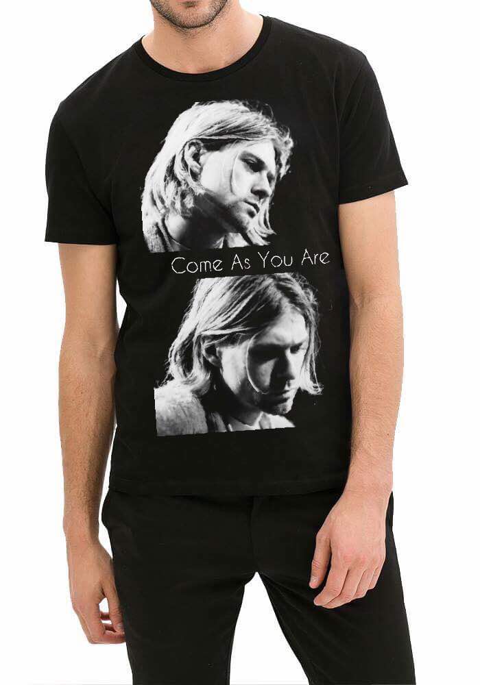 Kurt Cobain -The Idle Man Black T-Shirt Hoodie, Sweatshirt | PureTeeCo.com
