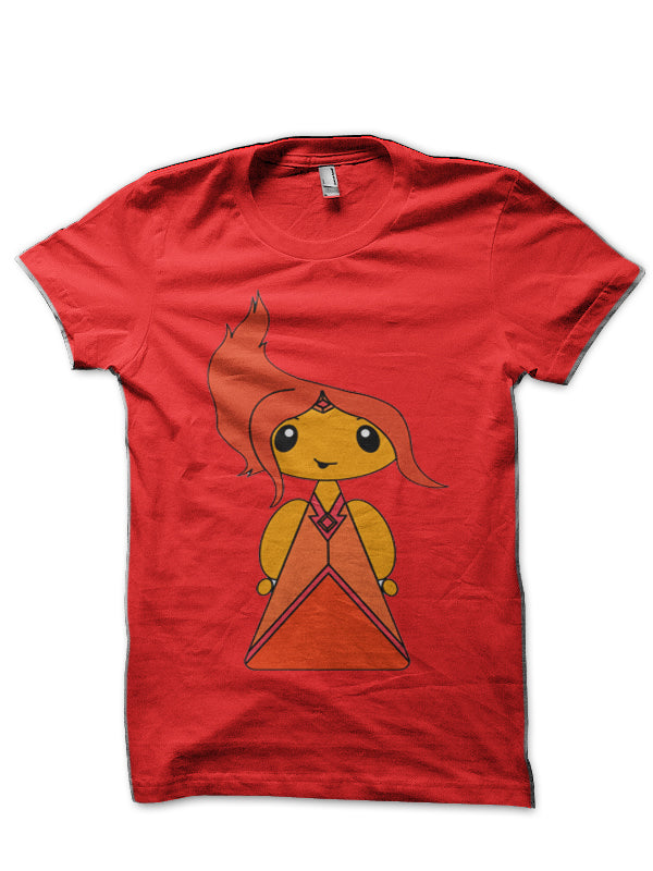 Comicones Flame Princess Red Half Sleeve T-Shirt Hoodie, Sweatshirt | PureTeeCo.com