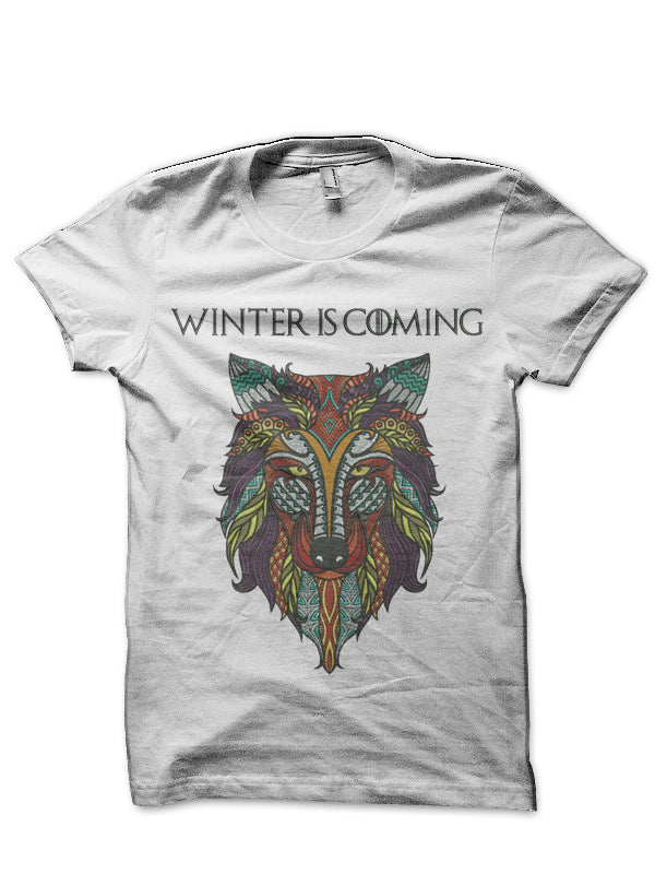 Winter Is Coming White T-Shirt Hoodie, Sweatshirt | PureTeeCo.com