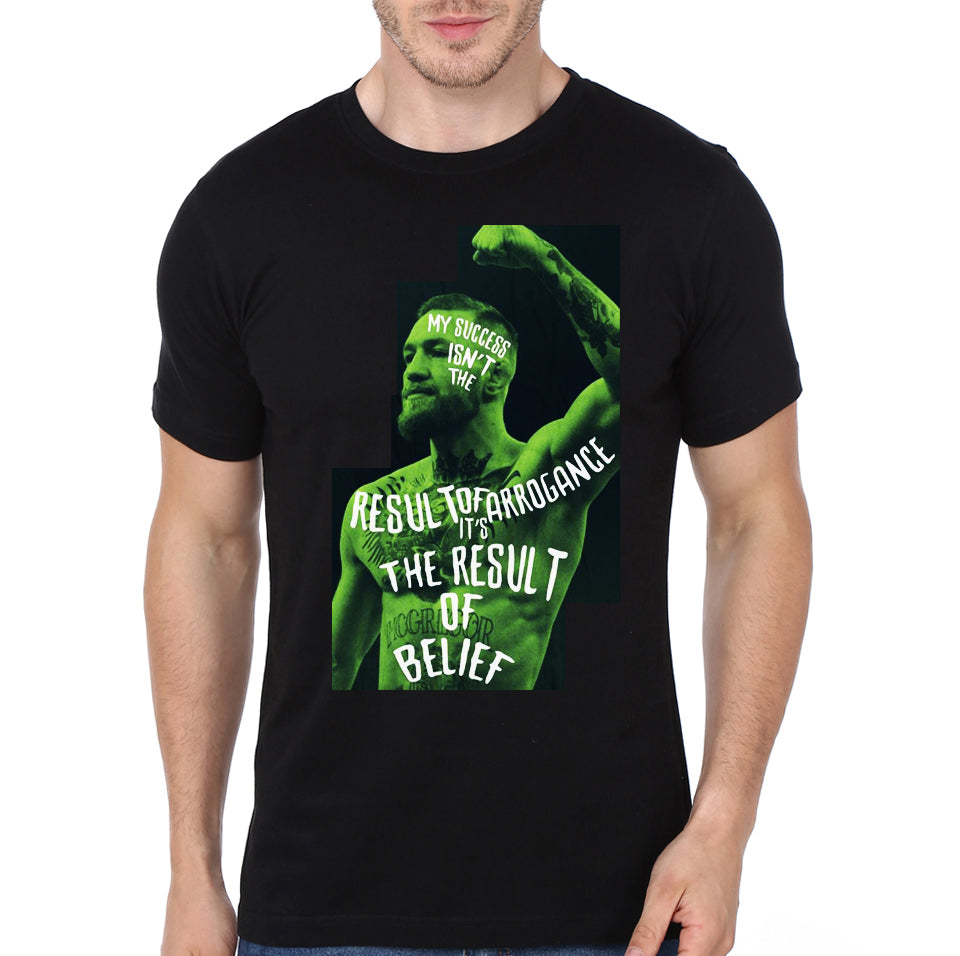Connor Mcgregor Half Sleeve Black T-Shirt Hoodie, Sweatshirt | PureTeeCo.com