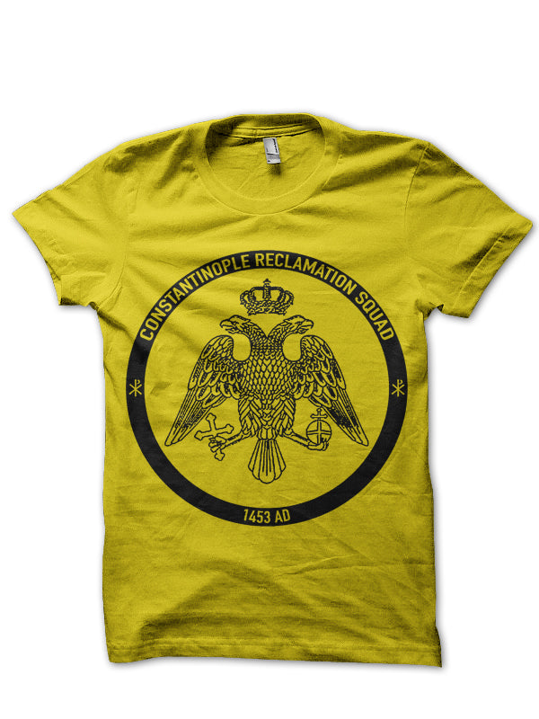 Constantinople 1453 Byzantine Empire Yellow T-Shirt Hoodie, Sweatshirt | PureTeeCo.com