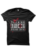 Villains Advisory Black T-Shirt Hoodie, Sweatshirt | PureTeeCo.com