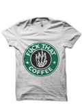 Coffee White Tee Hoodie, Sweatshirt | PureTeeCo.com