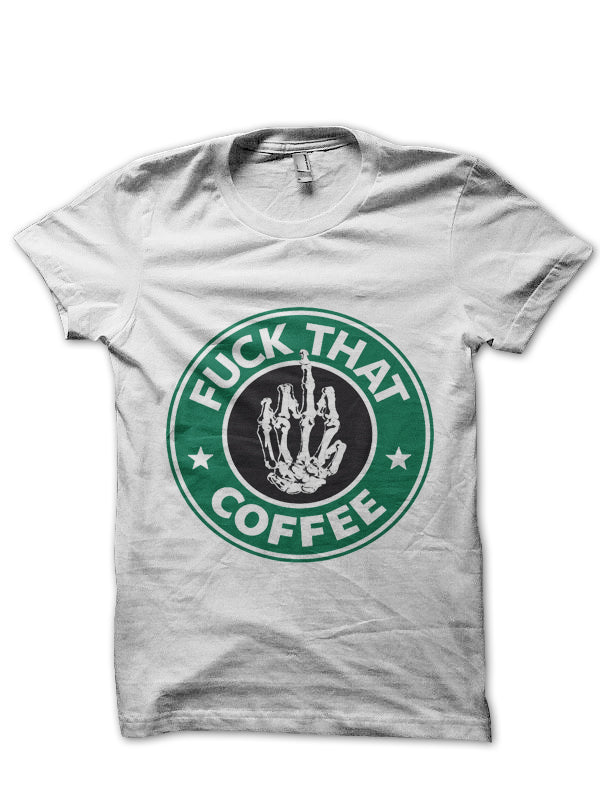 Coffee White Tee Hoodie, Sweatshirt | PureTeeCo.com
