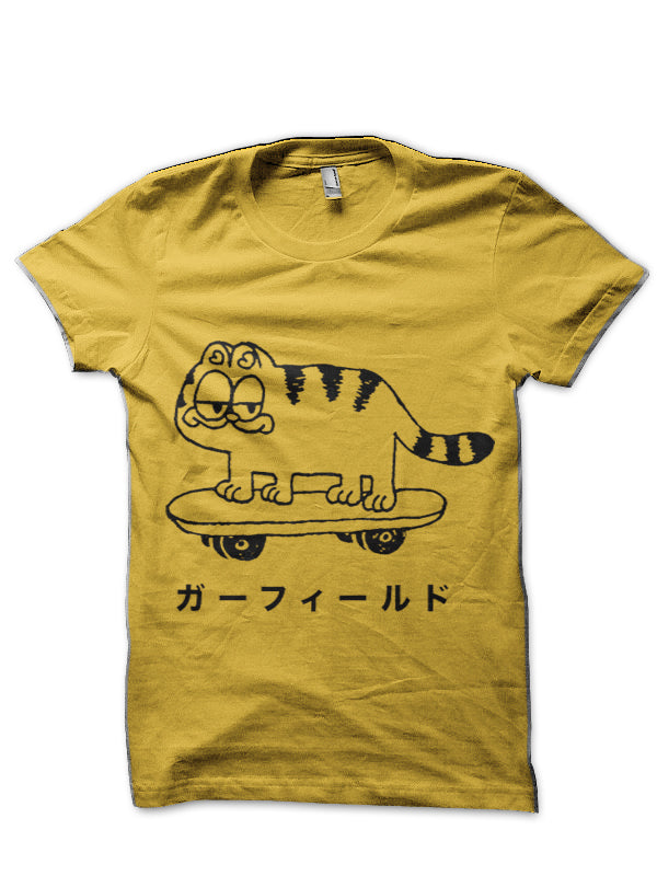 Cool garfield Yellow T-Shirt Hoodie, Sweatshirt | PureTeeCo.com