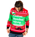 Elf Movie Cotton Headed Ninny Muggins Ugly Christmas Sweater Men’s