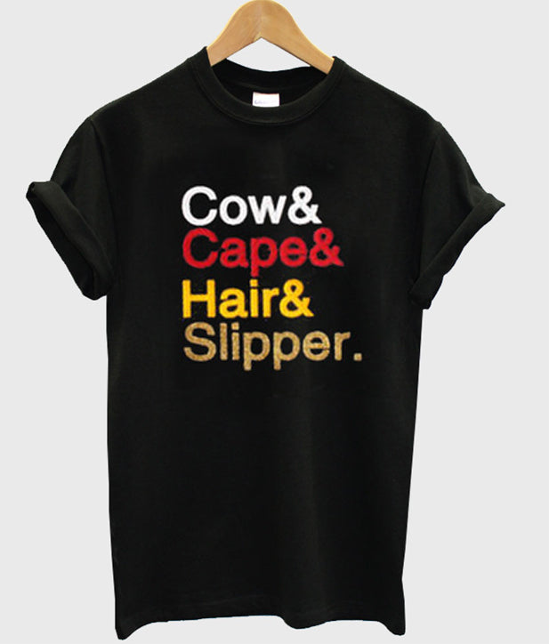 cow cape hair slipper t-shirt Hoodie, Sweatshirt | PureTeeCo.com