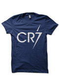 CR 7 Navy Blue Tee Hoodie, Sweatshirt | PureTeeCo.com