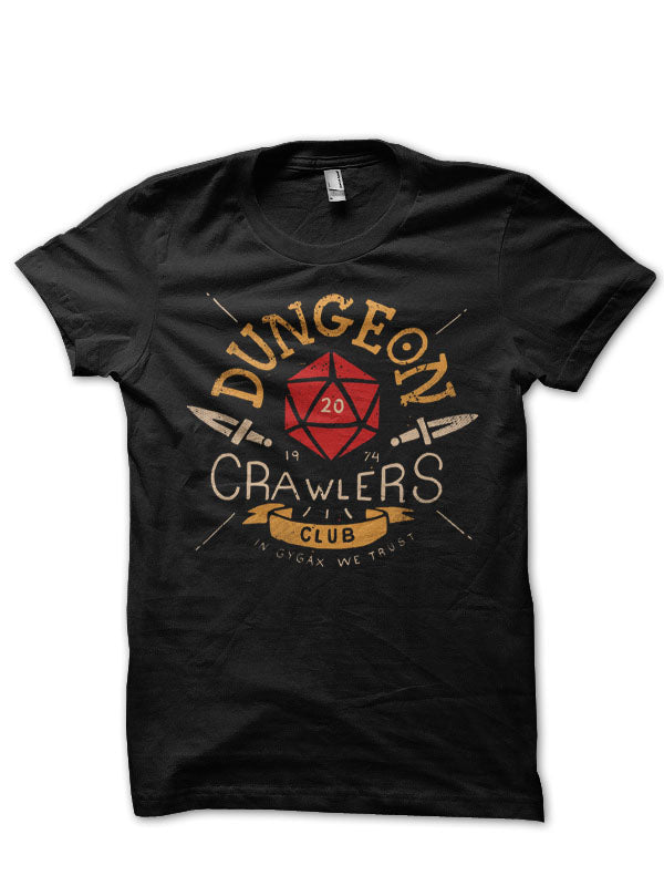 Dungeon Crawlers Club Black T-Shirt Hoodie, Sweatshirt | PureTeeCo.com