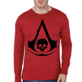 Assassin Creed Red Full Sleeve Tee Hoodie, Sweatshirt | PureTeeCo.com