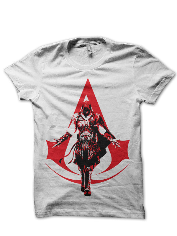 Assassins Creed White Tee Style002 Hoodie, Sweatshirt | PureTeeCo.com