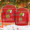 Cska Moscow Grinch Hand Ugly Christmas Sweater 3D