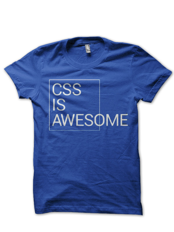 Css Is Awesome Royal Blue Half T-Shirt Hoodie, Sweatshirt | PureTeeCo.com
