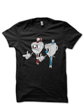 Cup Fiction Exclusive Black Half Sleeve T-Shirt Hoodie, Sweatshirt | PureTeeCo.com