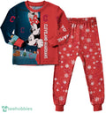 Custom Name Cleveland Guardians Cartoon Mouse Couple Christmas Matching Pajamas Set