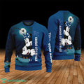 Custom Name Kansas City Royals Cartoon Mouse Couple Christmas 3D Sweater