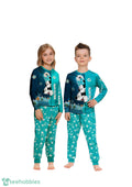 Custom Name Miami Dolphins Cartoon Mouse Couple Christmas Matching Pajamas Set