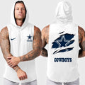Dallas Cowboys Men Workout Hooded Tank Top