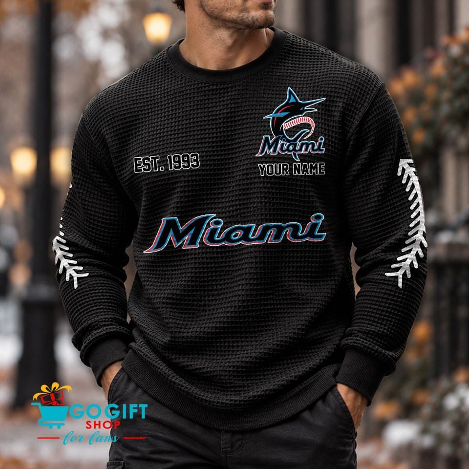 Marlins Waffle Sweatshirt