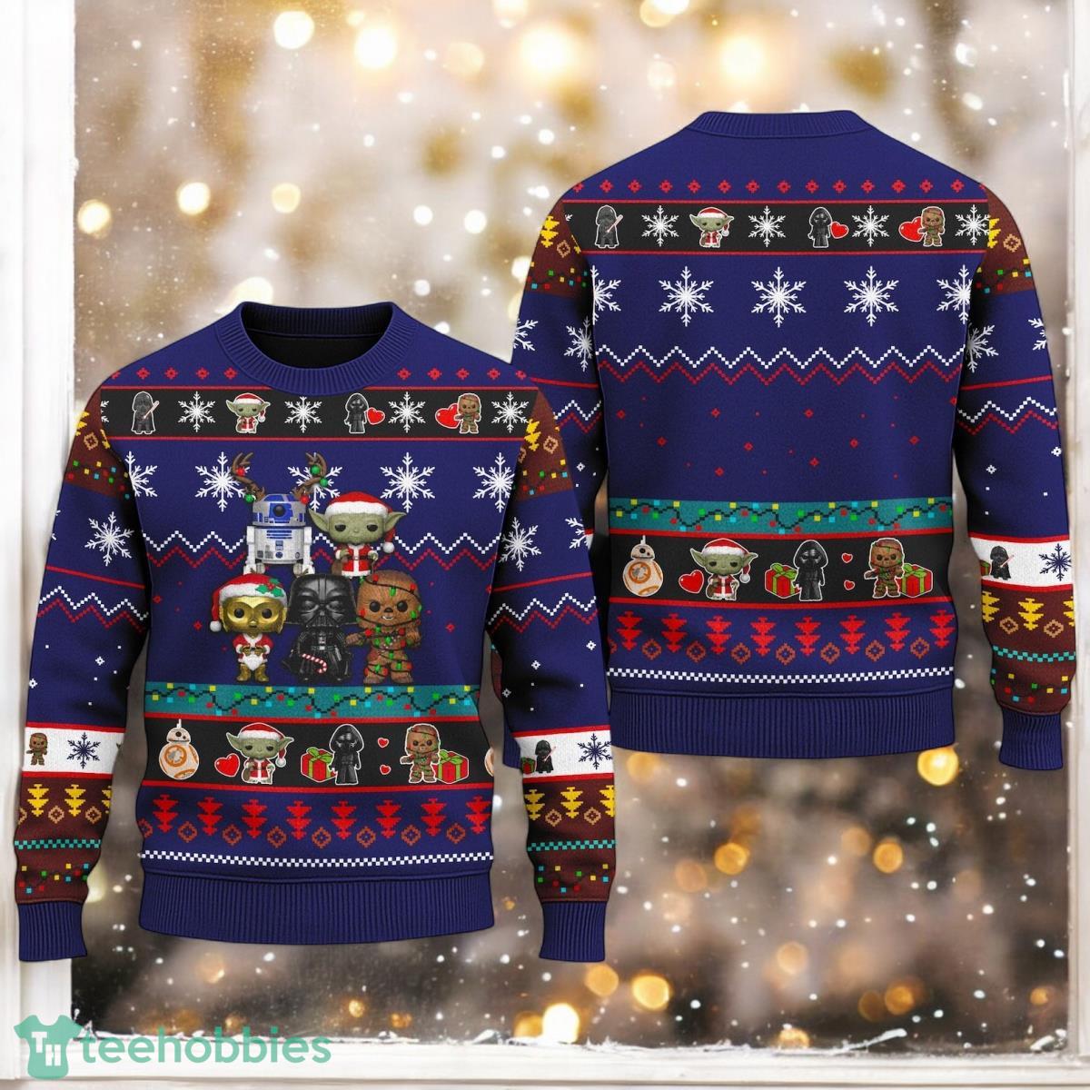 Cute Characters 3D All Over Printed T-Sweater Iconic Movie Ugly Christmas Sweater
