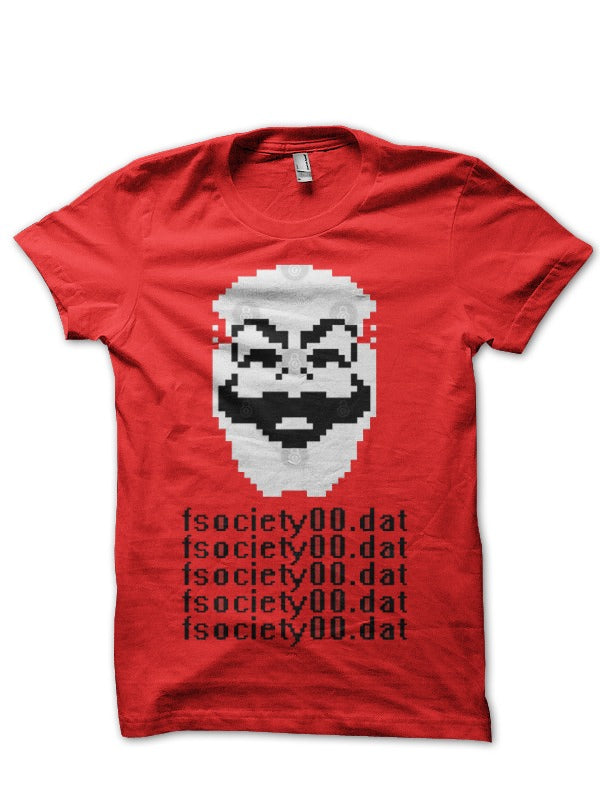 Mr Robot Red T-Shirt Hoodie, Sweatshirt | PureTeeCo.com