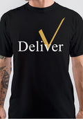 Deliver Half Sleeve Black T-Shirt Hoodie, Sweatshirt | PureTeeCo.com