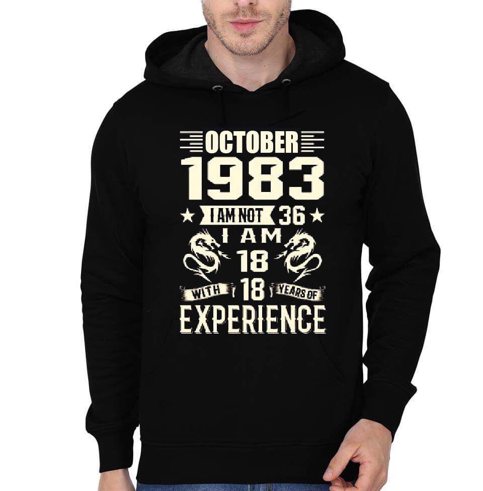 I Am Not 36 I Am 18 Black Hoodie T-Shirts, Sweatshirt | PureTeeCo.com