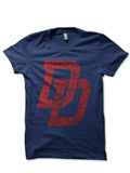 Dare Devil Navy Blue Tee Hoodie, Sweatshirt | PureTeeCo.com