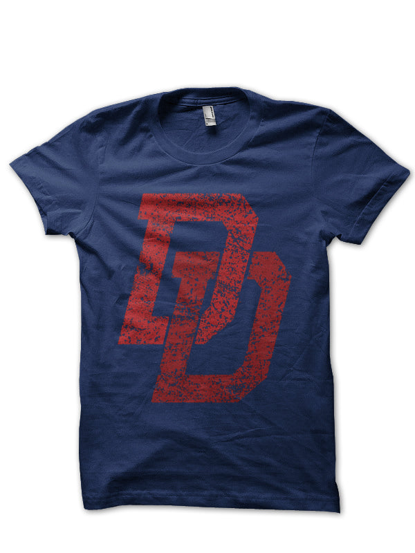 Dare Devil Navy Blue Tee Hoodie, Sweatshirt | PureTeeCo.com