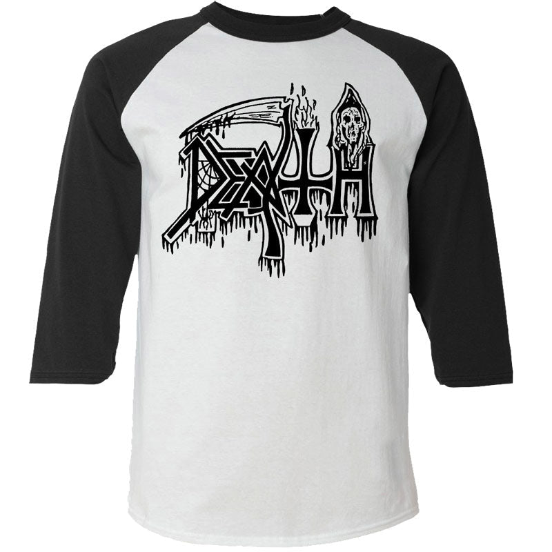 Death "Classic Logo" Baseball Tee Hoodie, Sweatshirt | PureTeeCo.com (Image 2)