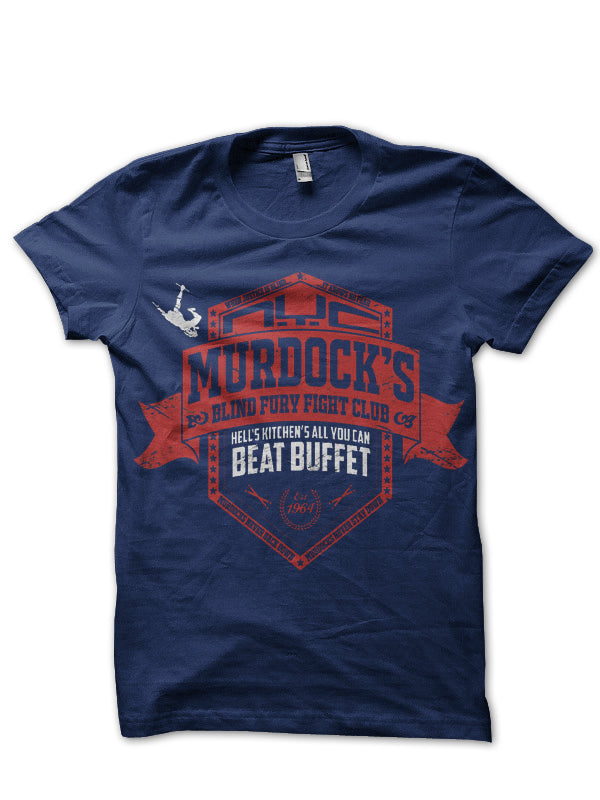 Daredevil Navy Blue Tee Style001 Hoodie, Sweatshirt | PureTeeCo.com