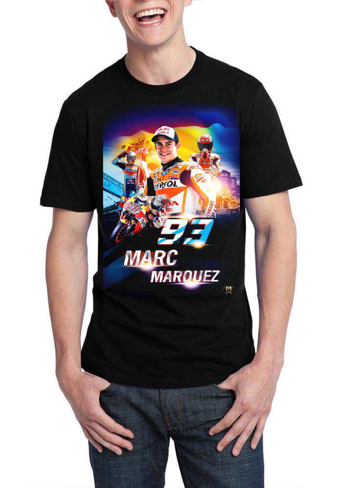 Marc Marquez Black Half Sleeve T-Shirt Style001 Hoodie, Sweatshirt | PureTeeCo.com