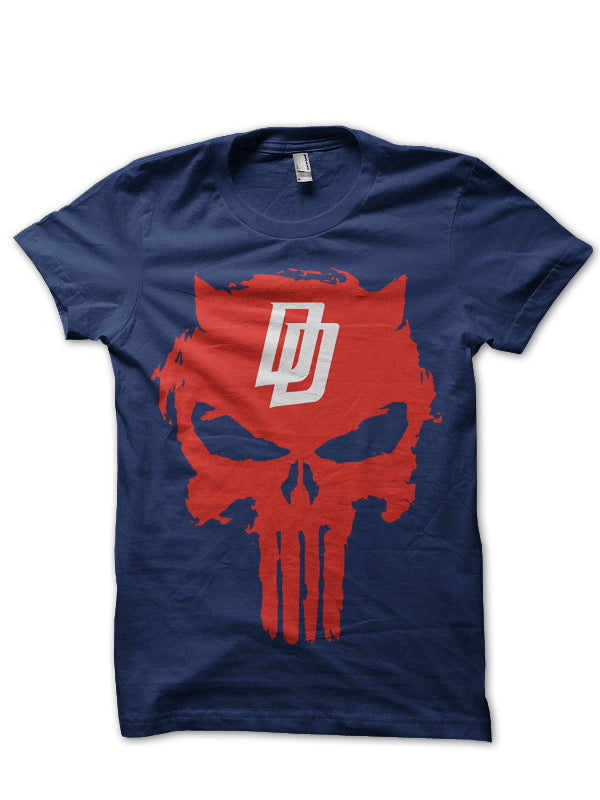 Daredevil Navy Blue Tee Hoodie, Sweatshirt | PureTeeCo.com