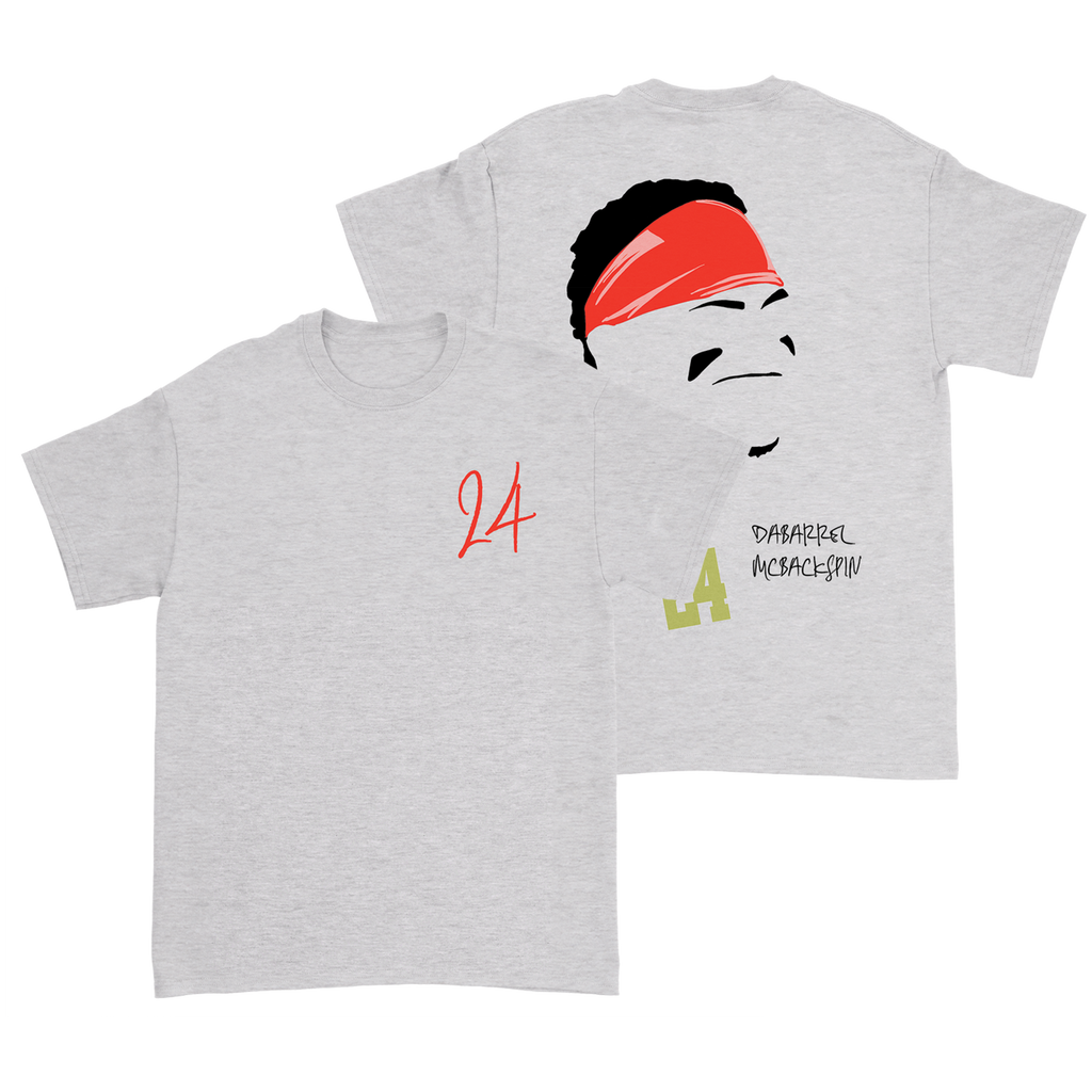 Dakota McFadden - DaBarrel McBackspin T-Shirt - Grey Hoodie, Sweatshirt | PureTeeCo.com (Image 1)