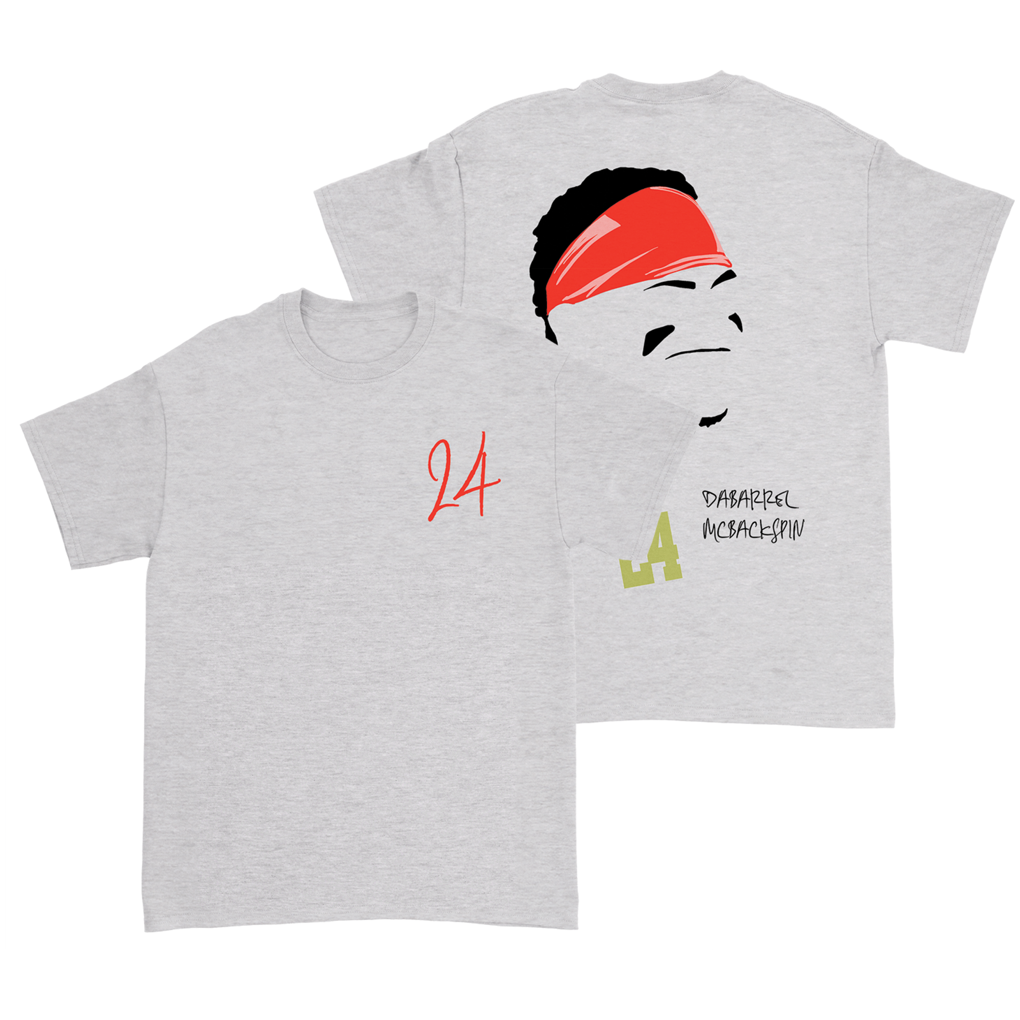 Dakota McFadden - DaBarrel McBackspin T-Shirt - Grey Hoodie, Sweatshirt | PureTeeCo.com (Image 1)
