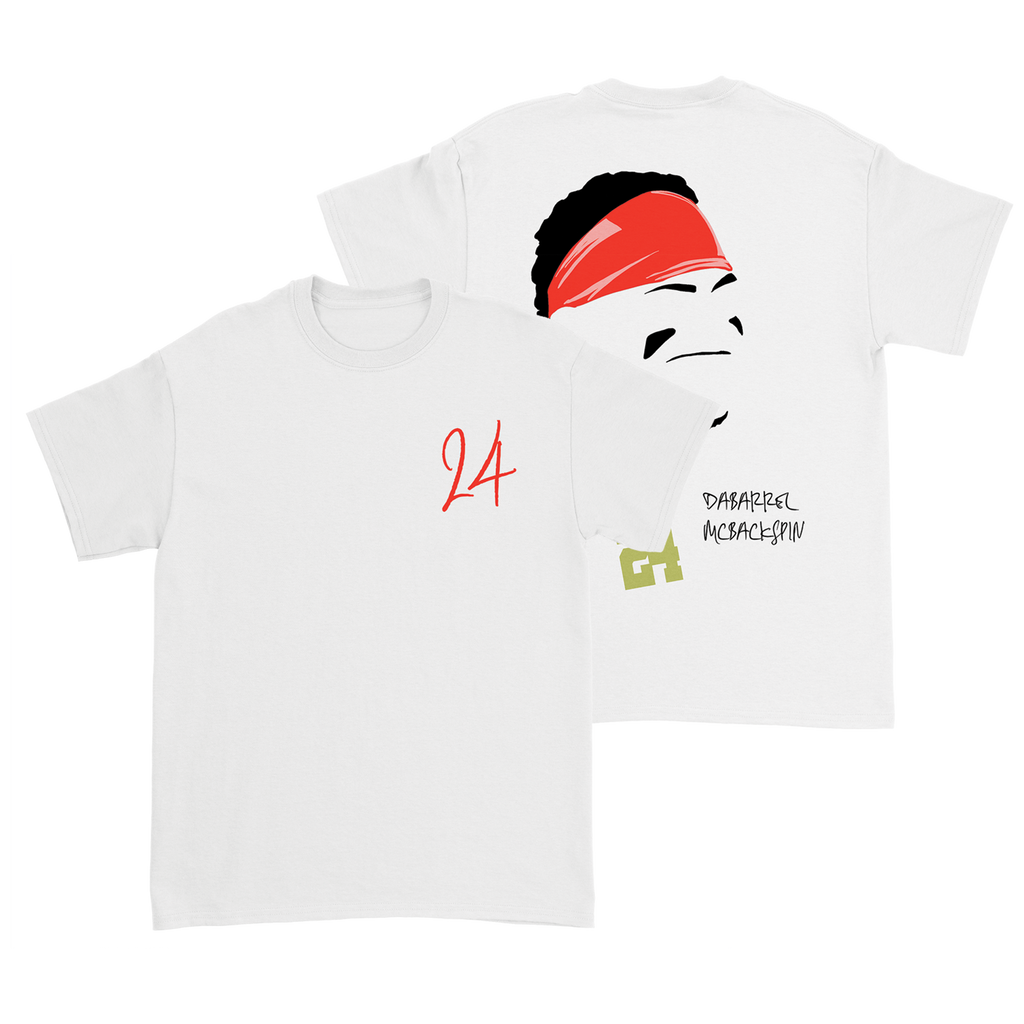 Dakota McFadden - DaBarrel McBackspin T-Shirt - White Hoodie, Sweatshirt | PureTeeCo.com (Image 1)
