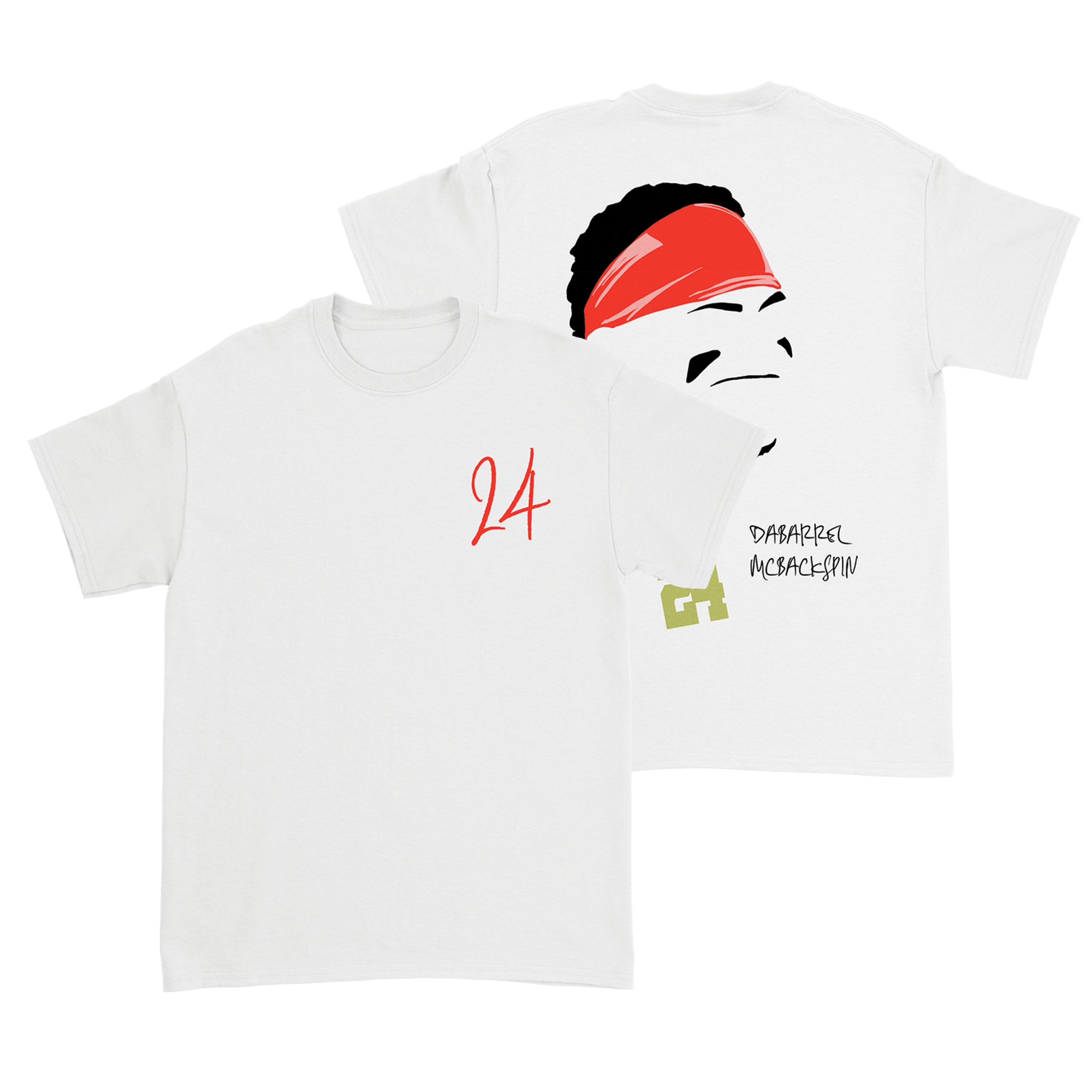 Dakota McFadden - DaBarrel McBackspin T-Shirt - White Hoodie, Sweatshirt | PureTeeCo.com (Image 1)