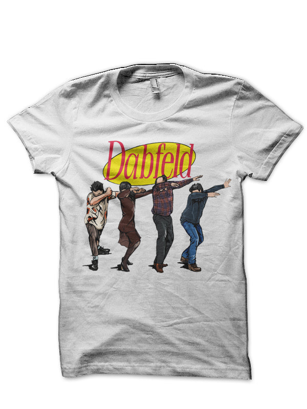 Dabfeld White T-Shirt Hoodie, Sweatshirt | PureTeeCo.com